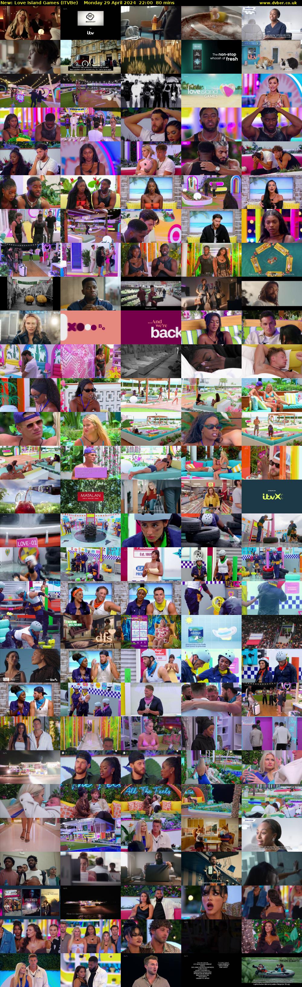 Love Island Games (ITVBe) Monday 29 April 2024 22:00 - 23:20