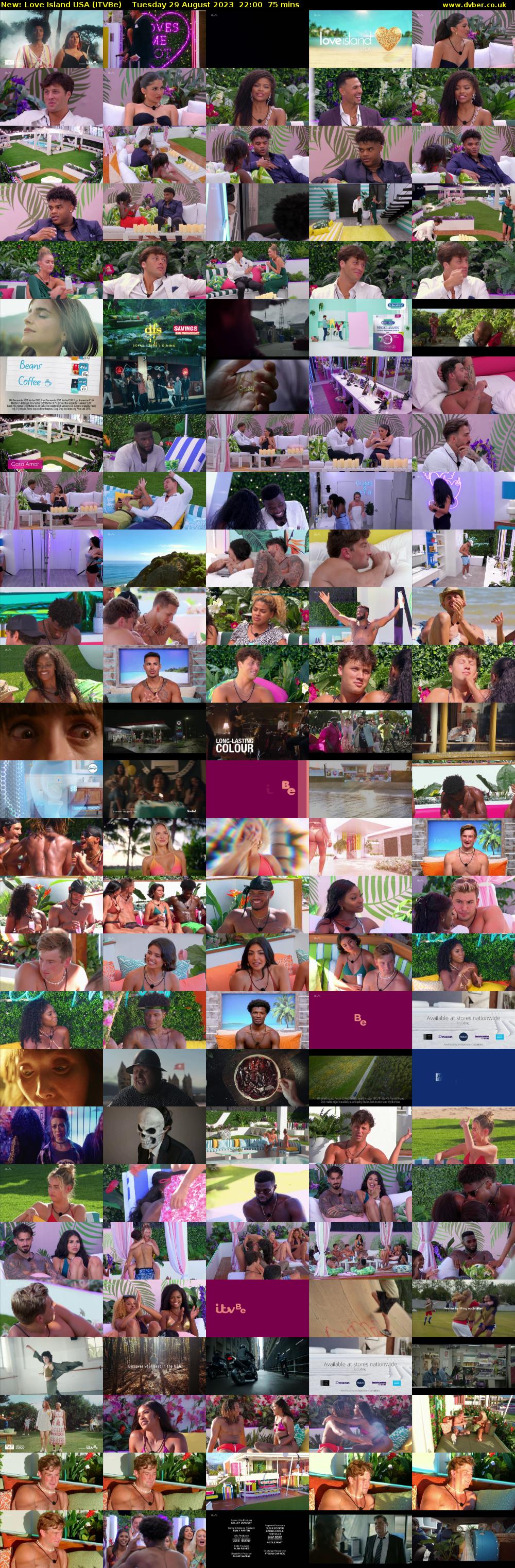 Love Island USA (ITVBe) Tuesday 29 August 2023 22:00 - 23:15