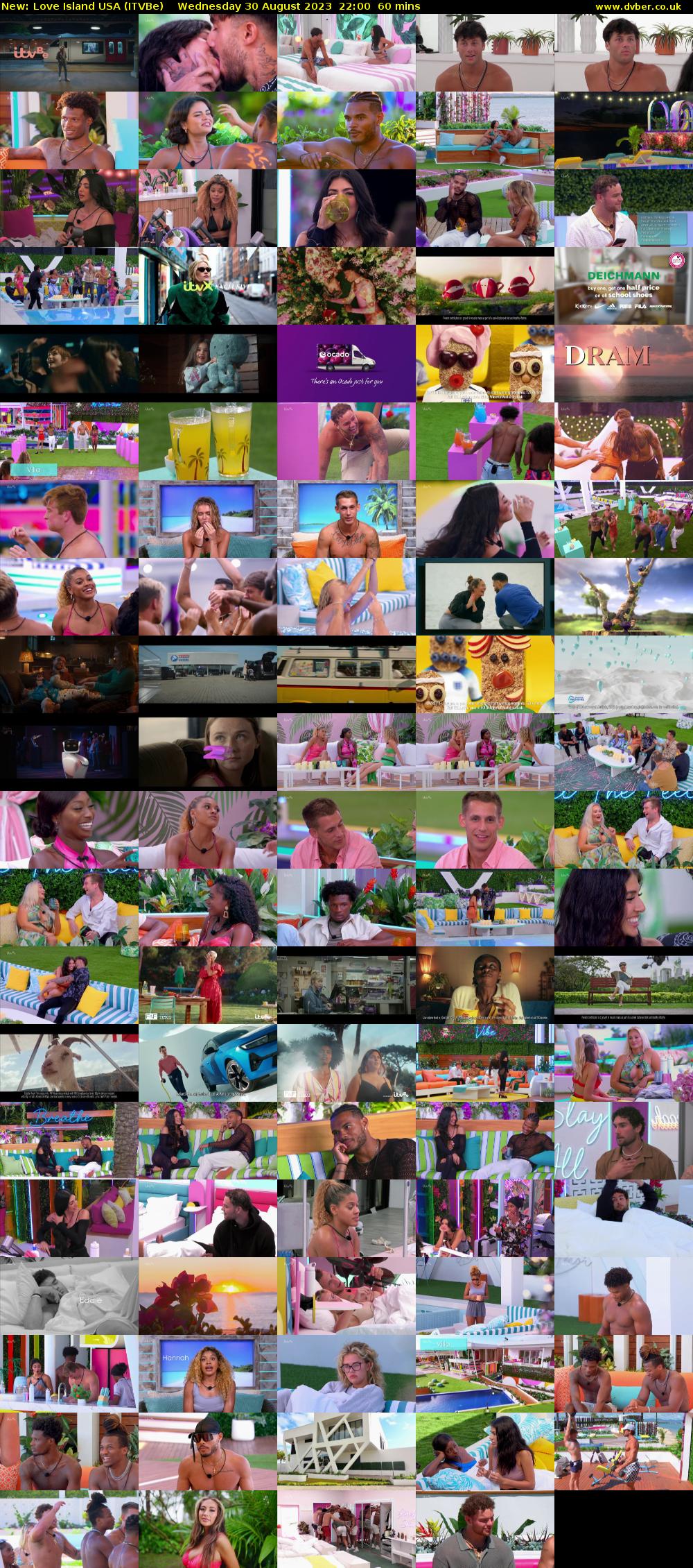 Love Island USA (ITVBe) Wednesday 30 August 2023 22:00 - 23:00