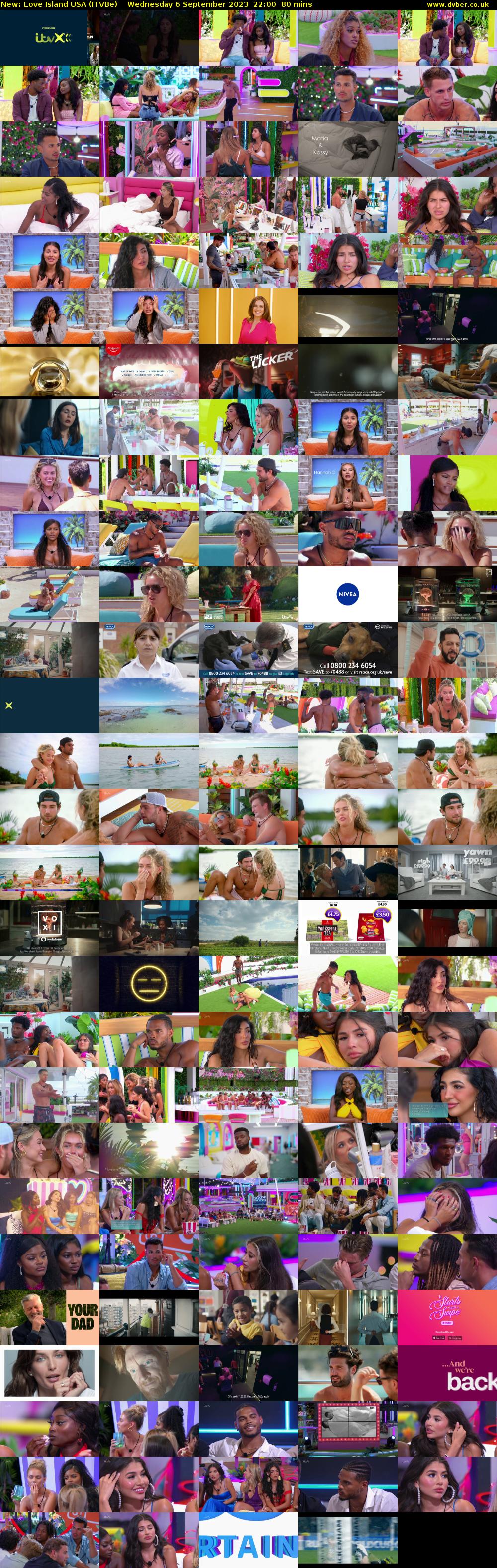 Love Island USA (ITVBe) Wednesday 6 September 2023 22:00 - 23:20