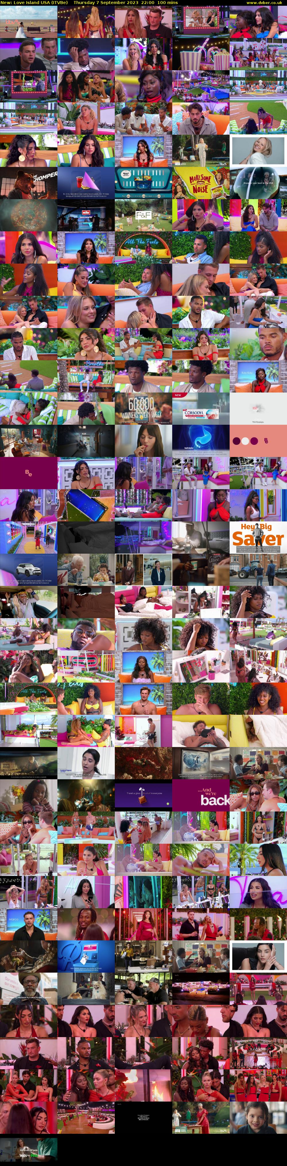 Love Island USA (ITVBe) Thursday 7 September 2023 22:00 - 23:40