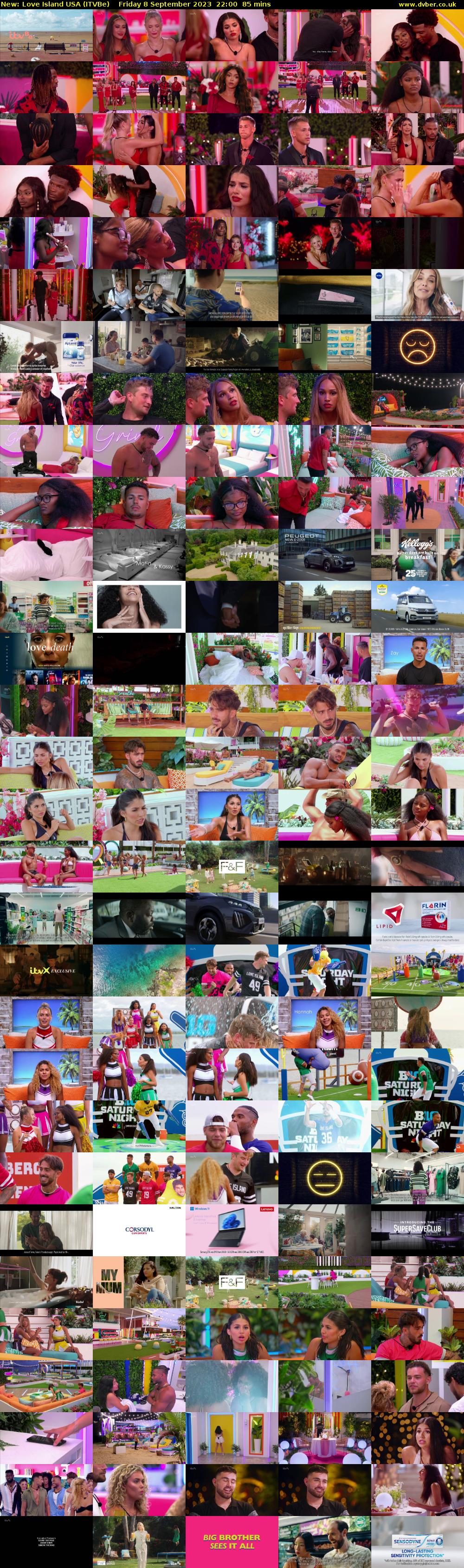 Love Island USA (ITVBe) Friday 8 September 2023 22:00 - 23:25