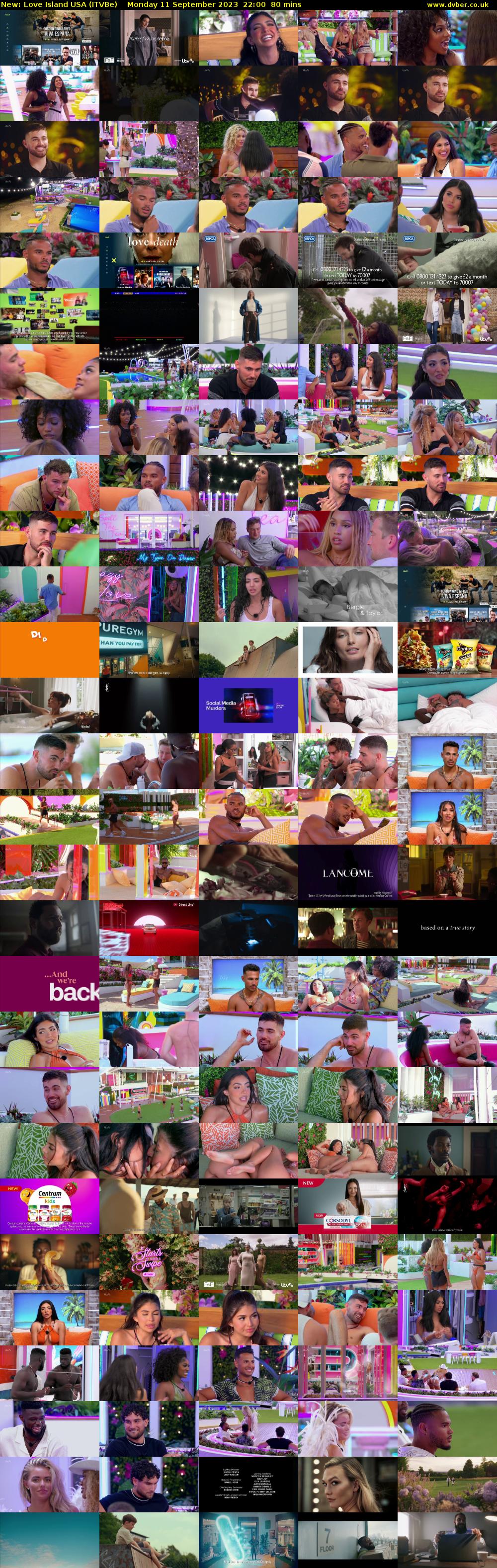 Love Island USA (ITVBe) Monday 11 September 2023 22:00 - 23:20