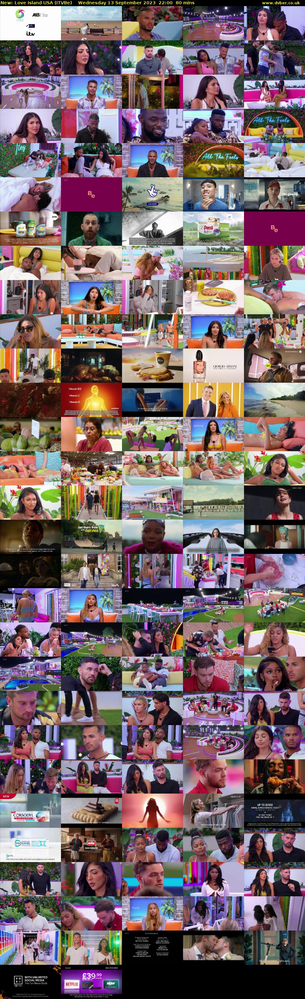Love Island USA (ITVBe) Wednesday 13 September 2023 22:00 - 23:20