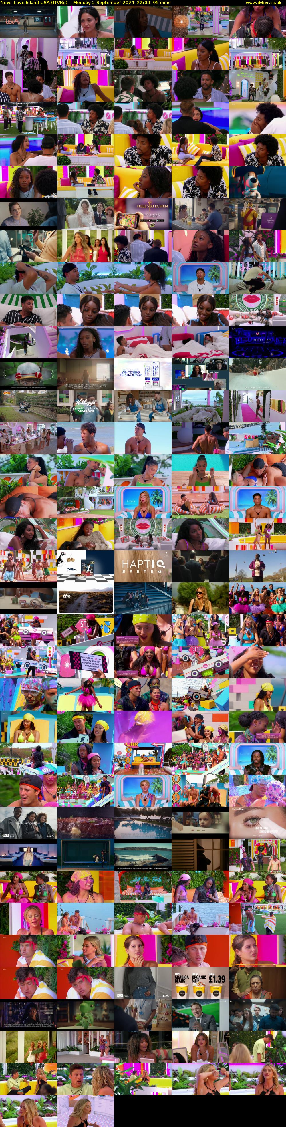 Love Island USA (ITVBe) Monday 2 September 2024 22:00 - 23:35