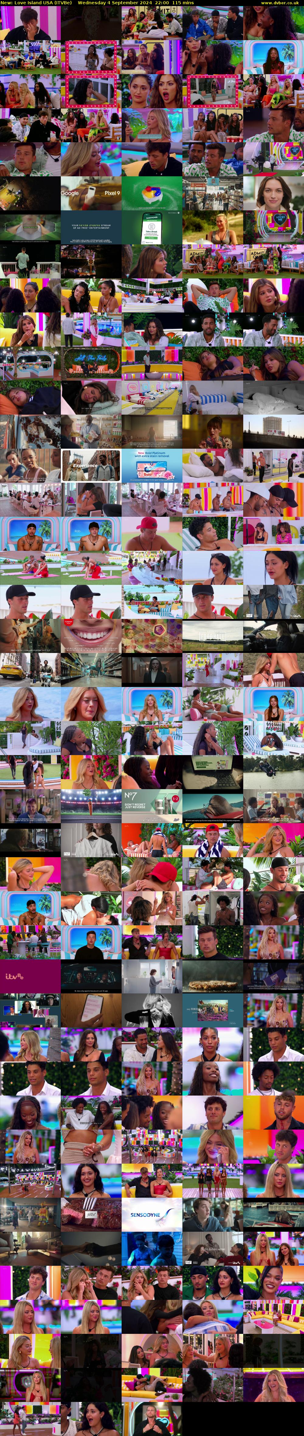 Love Island USA (ITVBe) Wednesday 4 September 2024 22:00 - 23:55