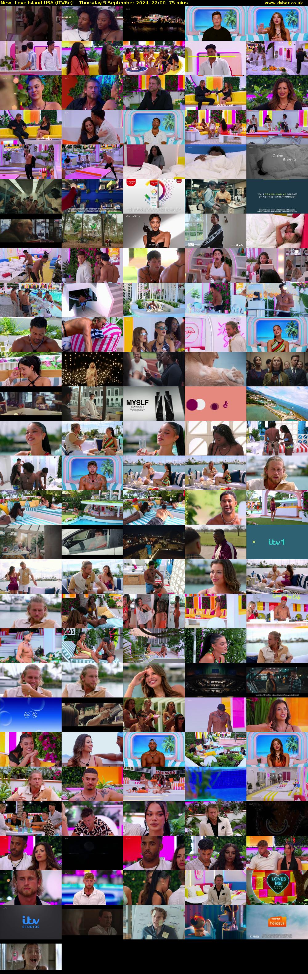 Love Island USA (ITVBe) Thursday 5 September 2024 22:00 - 23:15