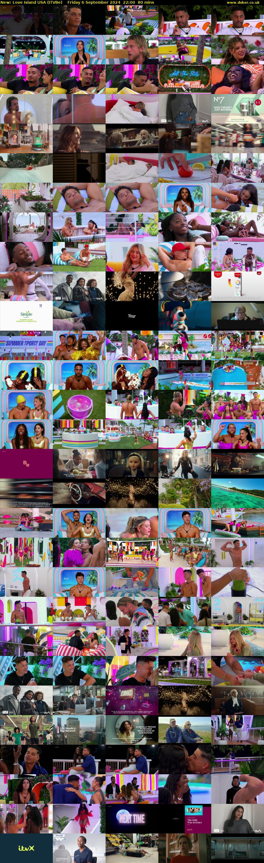 Love Island USA (ITVBe) Friday 6 September 2024 22:00 - 23:20