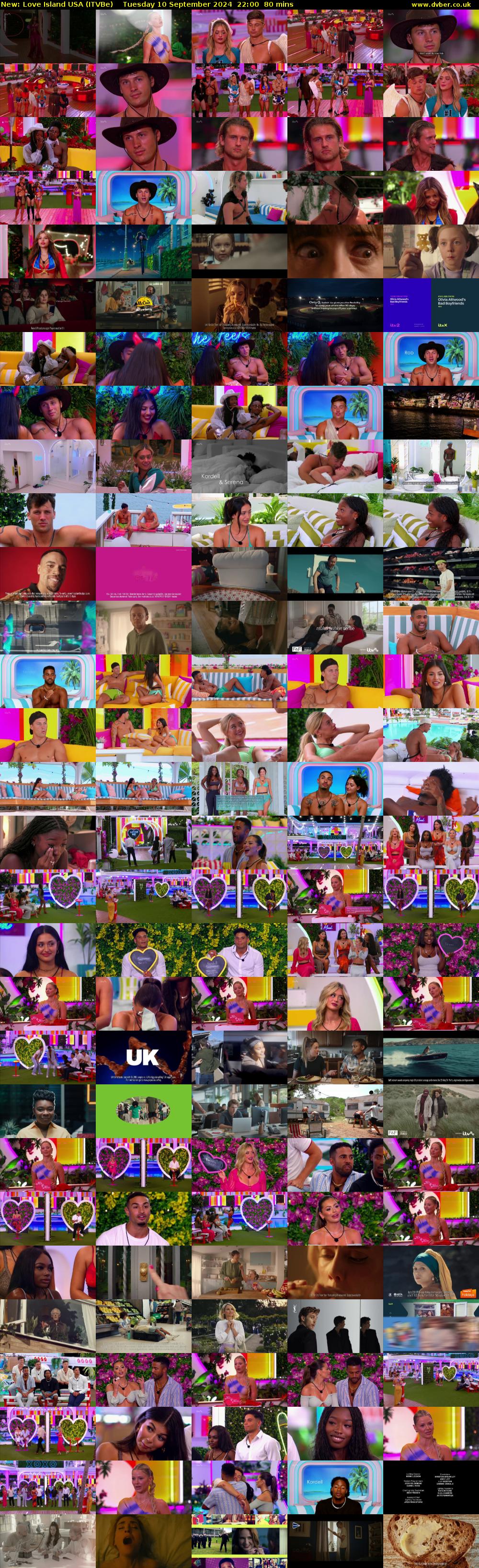 Love Island USA (ITVBe) Tuesday 10 September 2024 22:00 - 23:20