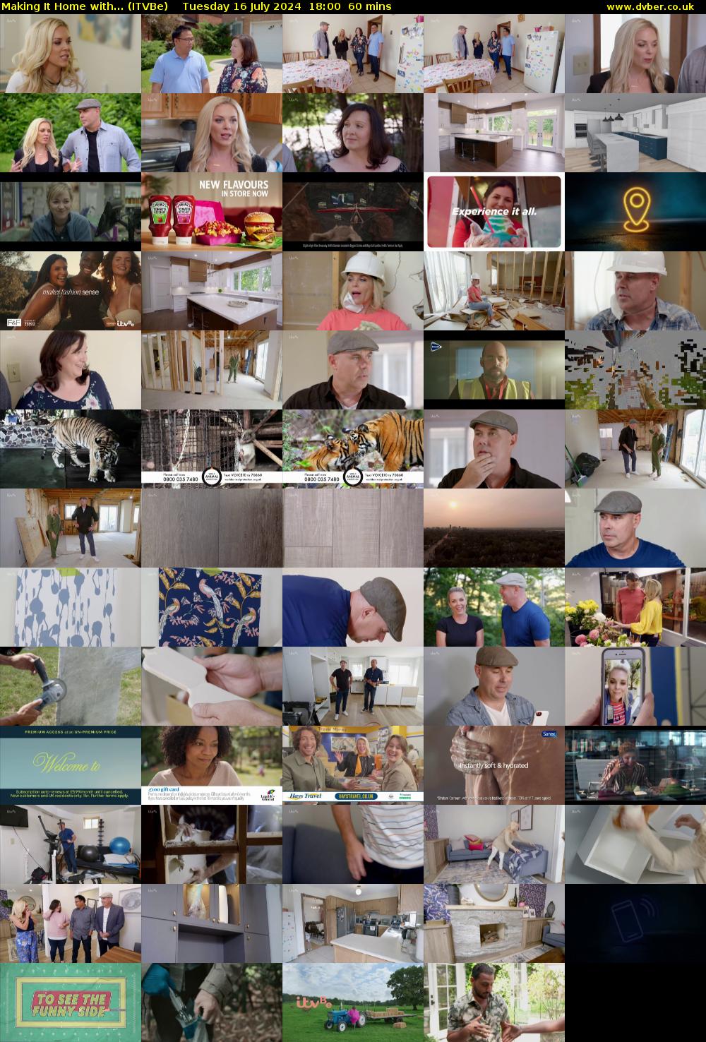 Making It Home with... (ITVBe) Tuesday 16 July 2024 18:00 - 19:00