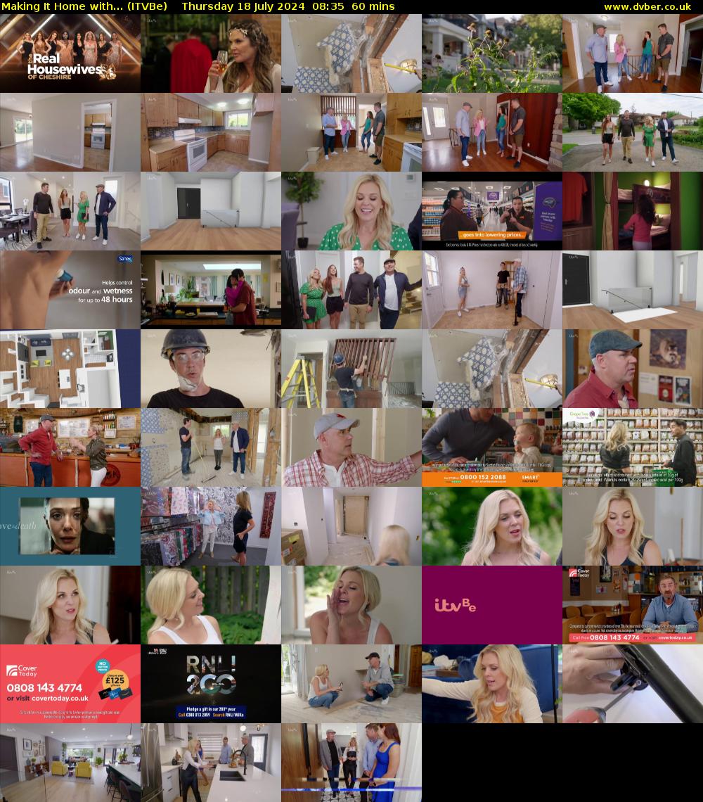 Making It Home with... (ITVBe) Thursday 18 July 2024 08:35 - 09:35