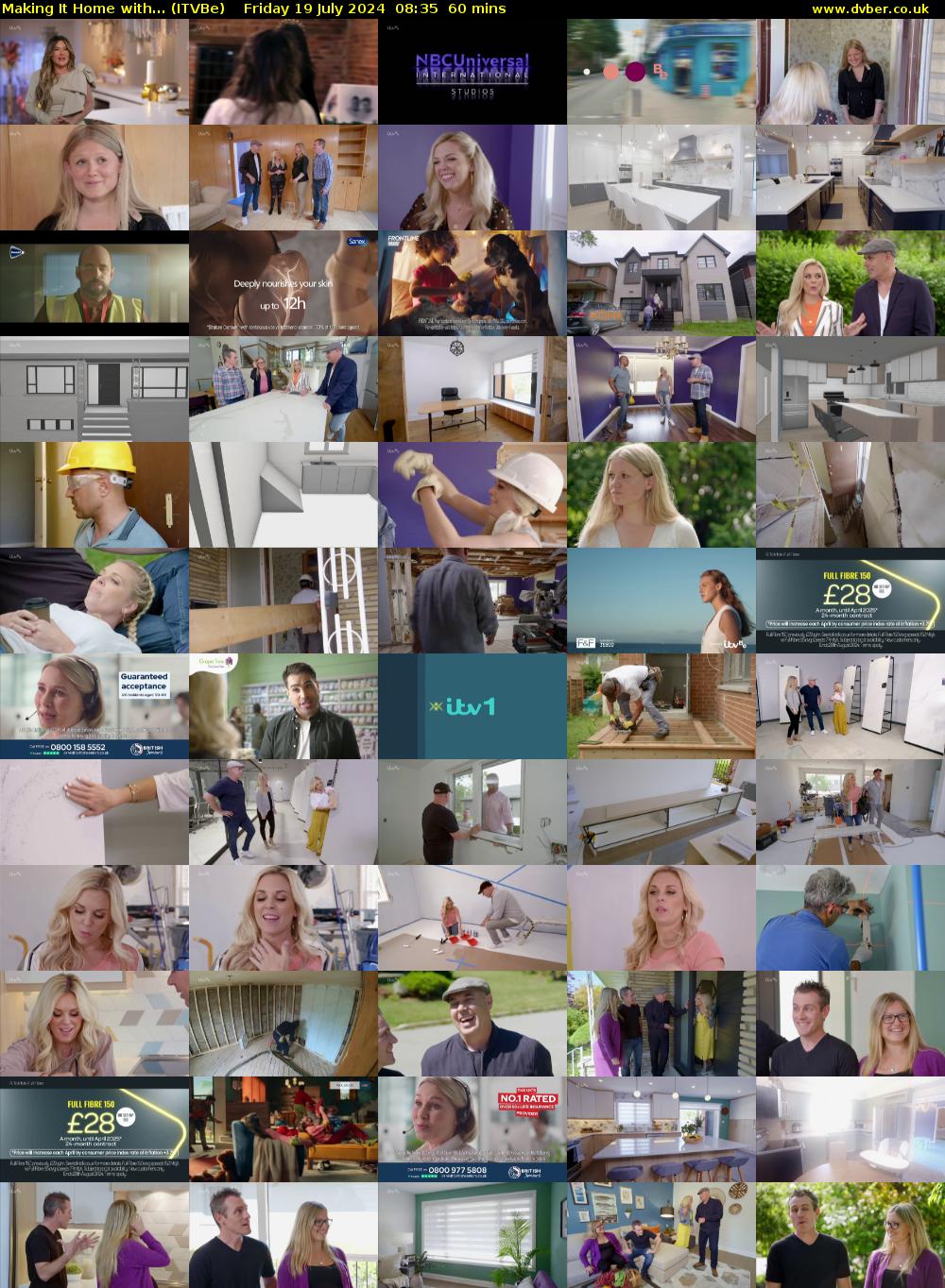 Making It Home with... (ITVBe) Friday 19 July 2024 08:35 - 09:35