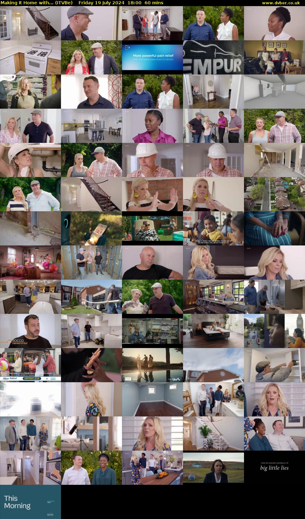 Making It Home with... (ITVBe) Friday 19 July 2024 18:00 - 19:00