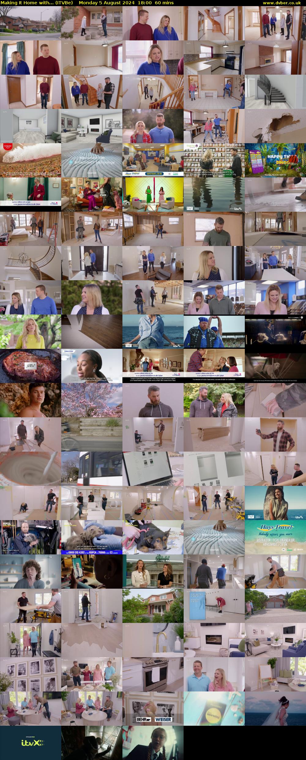 Making It Home with... (ITVBe) Monday 5 August 2024 18:00 - 19:00