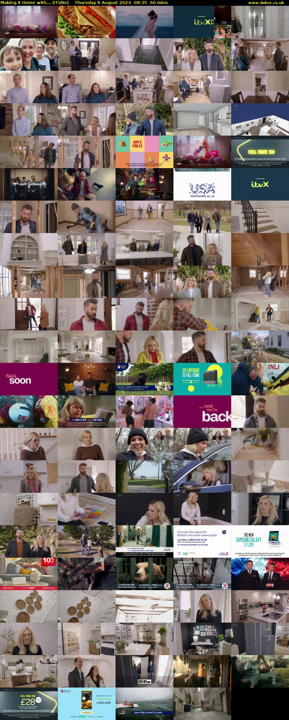 Making It Home with... (ITVBe) Thursday 8 August 2024 08:35 - 09:35