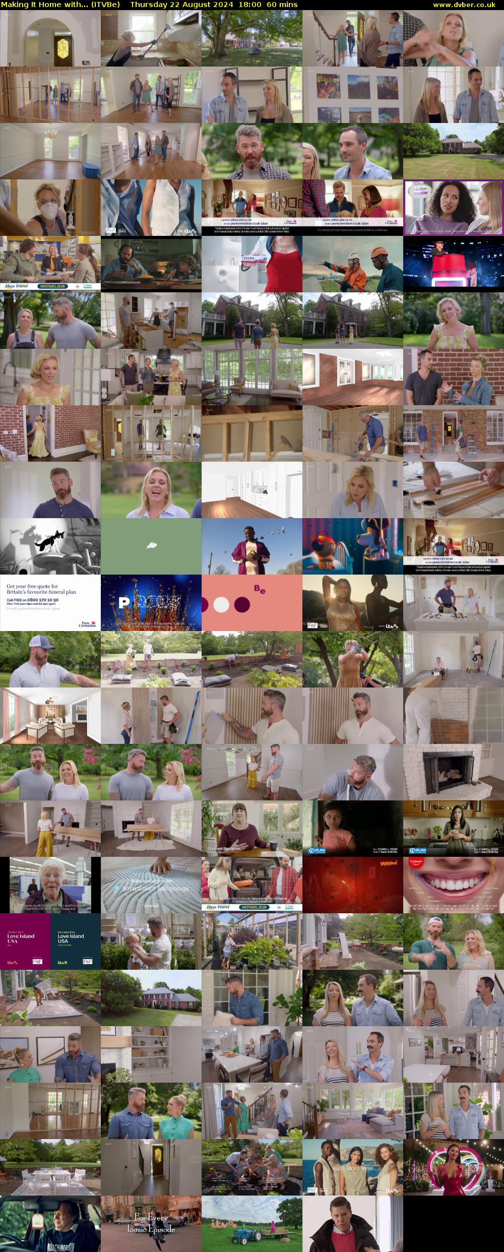 Making It Home with... (ITVBe) Thursday 22 August 2024 18:00 - 19:00