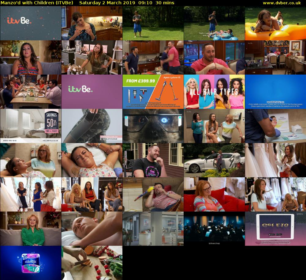 Manzo'd with Children (ITVBe) Saturday 2 March 2019 09:10 - 09:40
