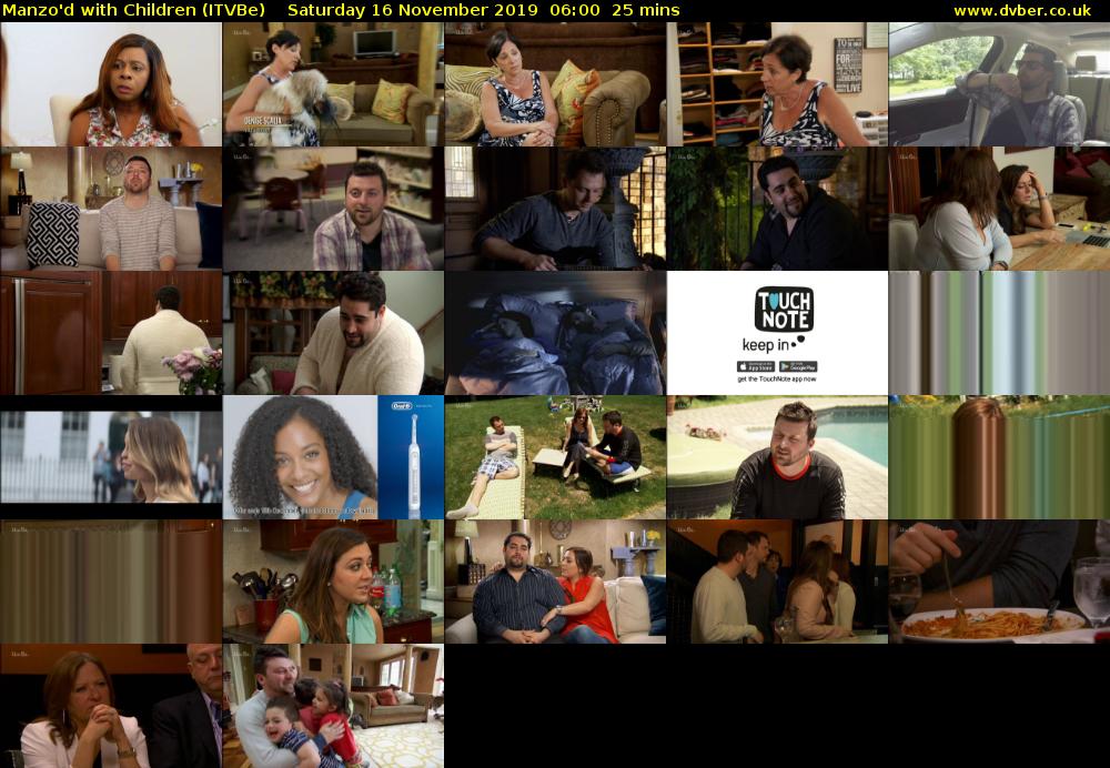 Manzo'd with Children (ITVBe) Saturday 16 November 2019 06:00 - 06:25