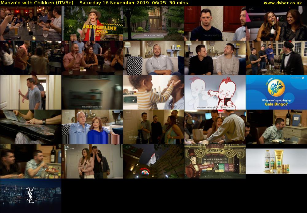 Manzo'd with Children (ITVBe) Saturday 16 November 2019 06:25 - 06:55
