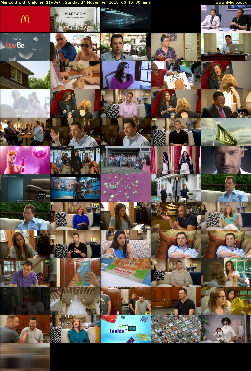 Manzo'd with Children (ITVBe) Sunday 24 November 2019 06:40 - 07:10