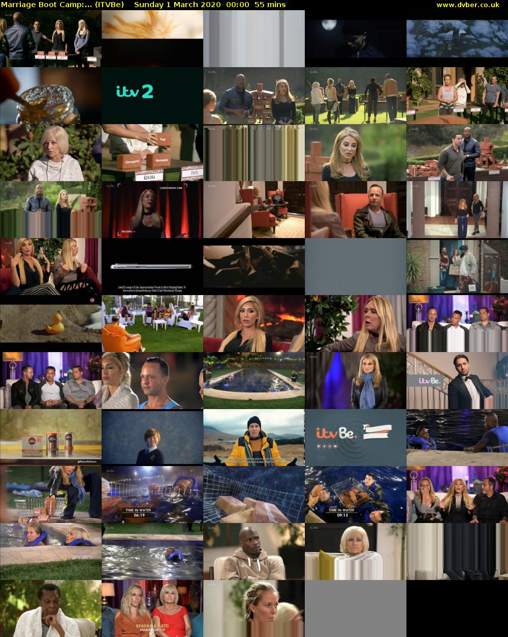 Marriage Boot Camp:... (ITVBe) Sunday 1 March 2020 00:00 - 00:55