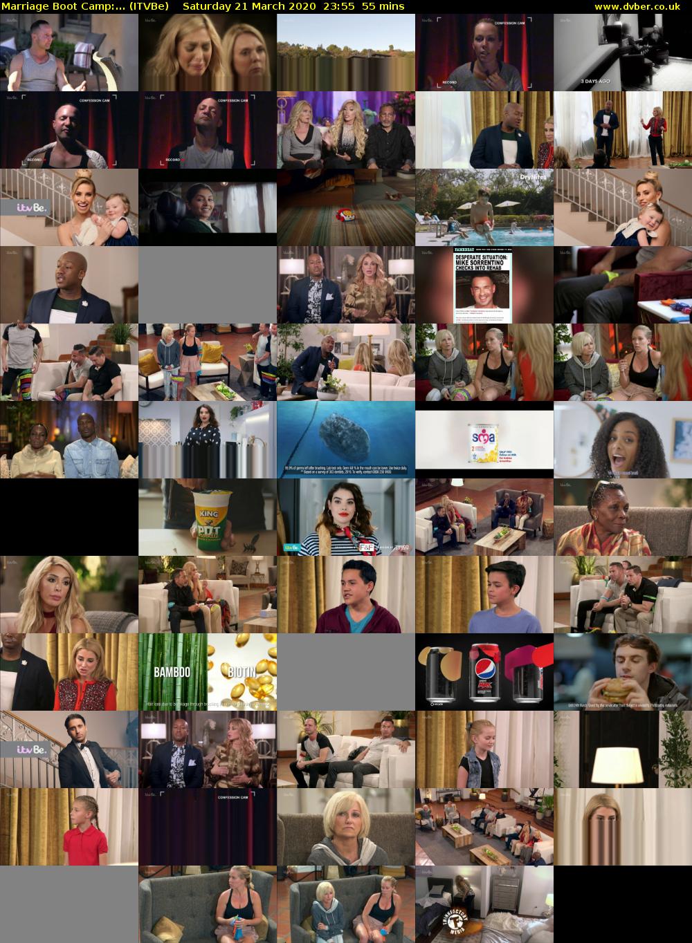 Marriage Boot Camp:... (ITVBe) Saturday 21 March 2020 23:55 - 00:50