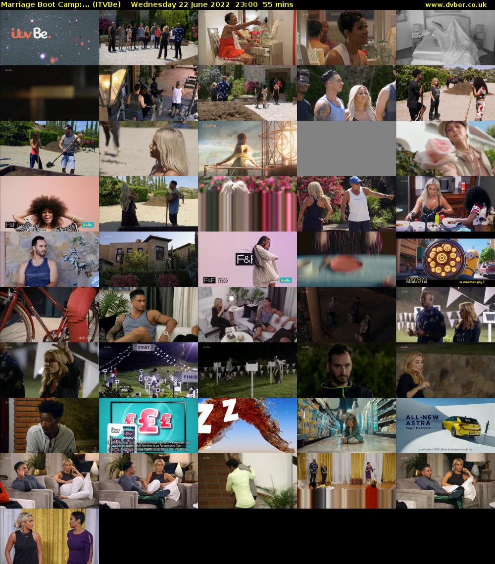 Marriage Boot Camp:... (ITVBe) Wednesday 22 June 2022 23:00 - 23:55