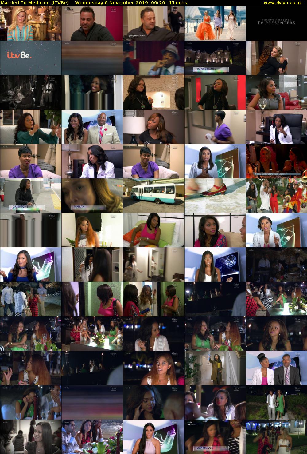 Married To Medicine (ITVBe) Wednesday 6 November 2019 06:20 - 07:05