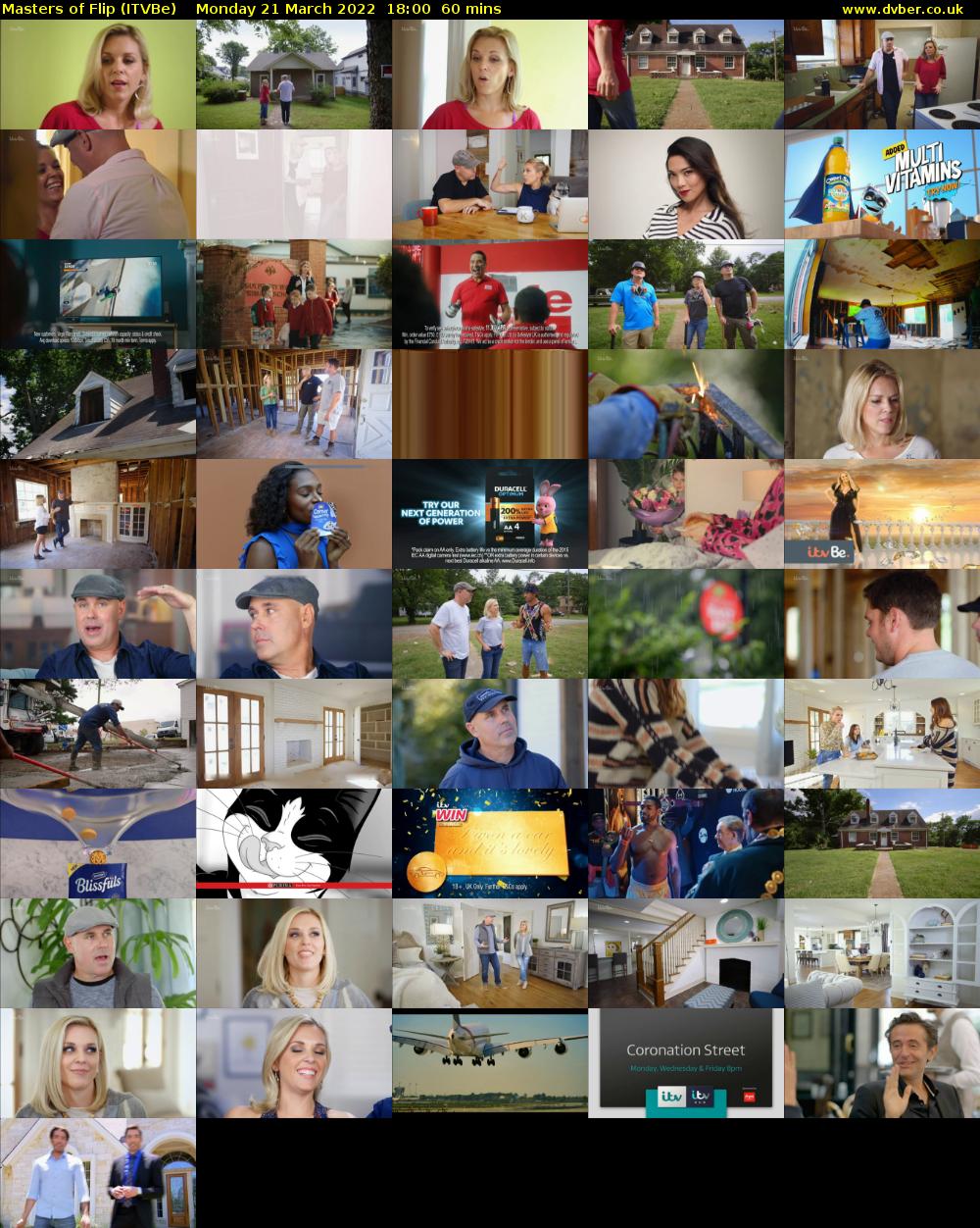 Masters of Flip (ITVBe) Monday 21 March 2022 18:00 - 19:00