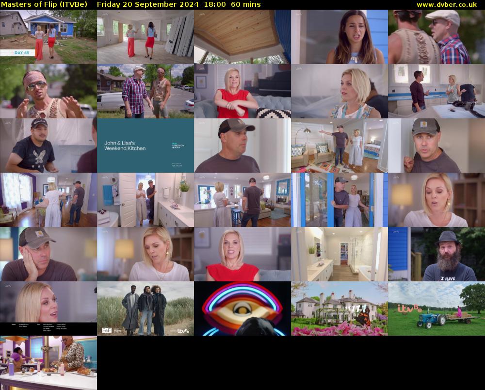 Masters of Flip (ITVBe) Friday 20 September 2024 18:00 - 19:00
