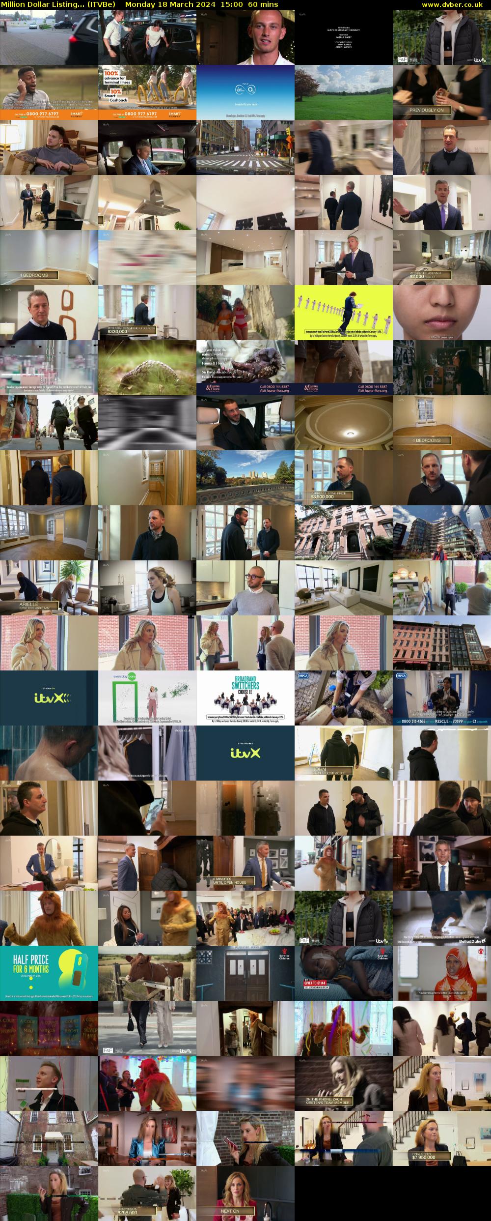 Million Dollar Listing... (ITVBe) Monday 18 March 2024 15:00 - 16:00