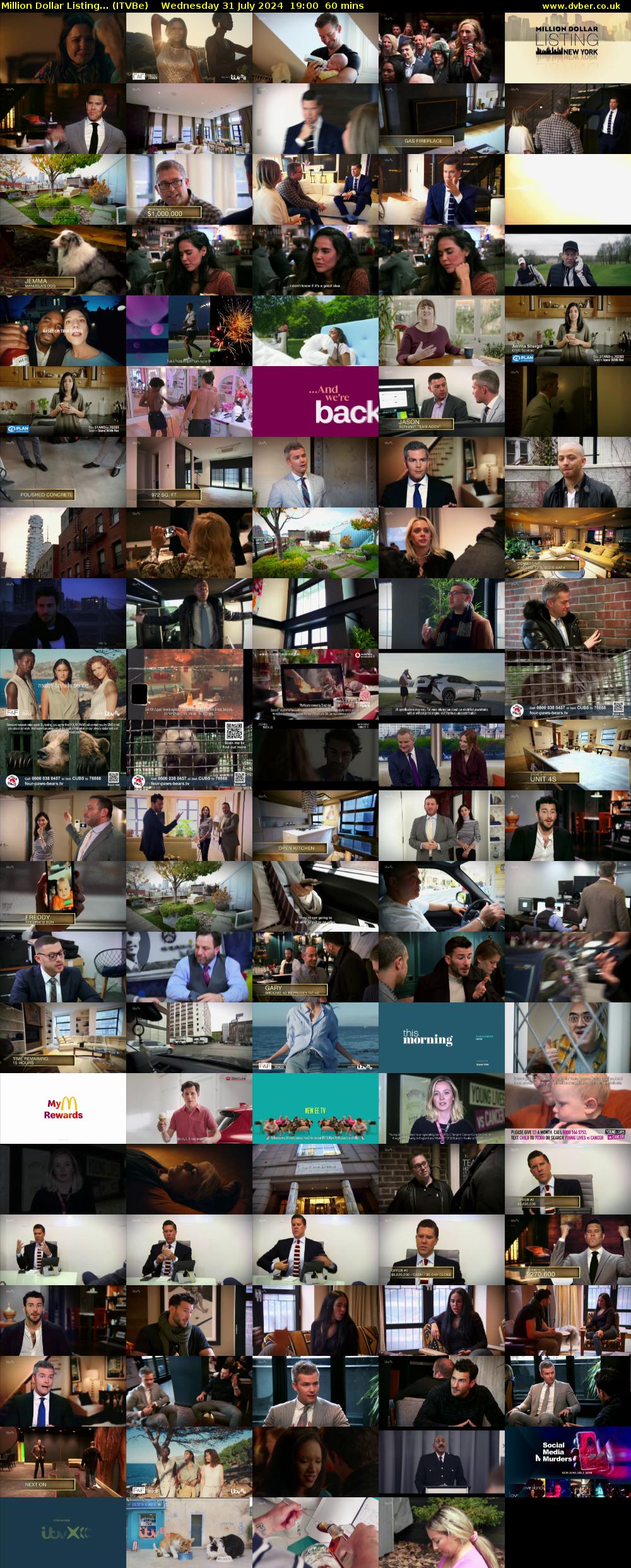 Million Dollar Listing... (ITVBe) Wednesday 31 July 2024 19:00 - 20:00