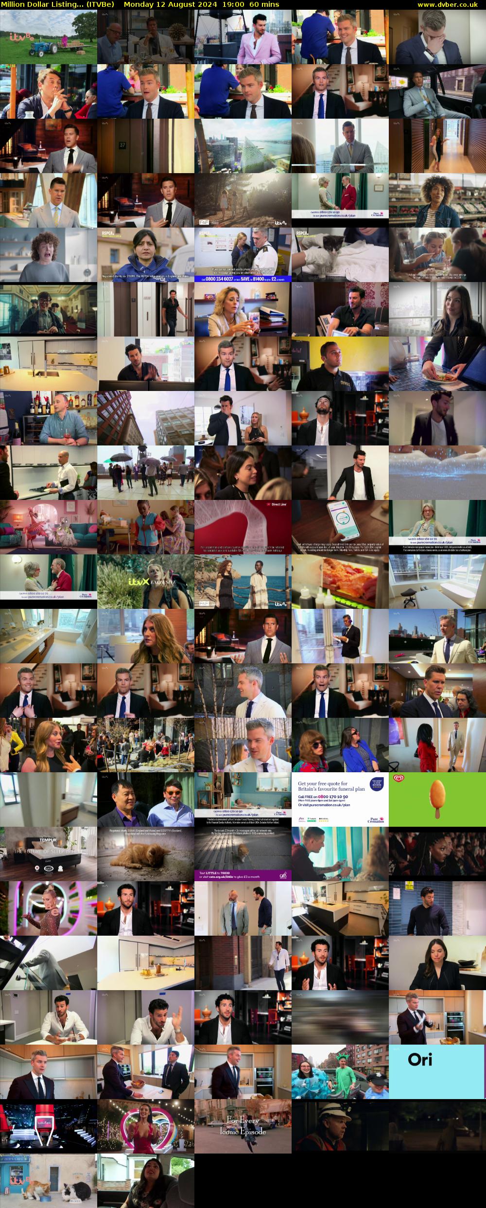 Million Dollar Listing... (ITVBe) Monday 12 August 2024 19:00 - 20:00
