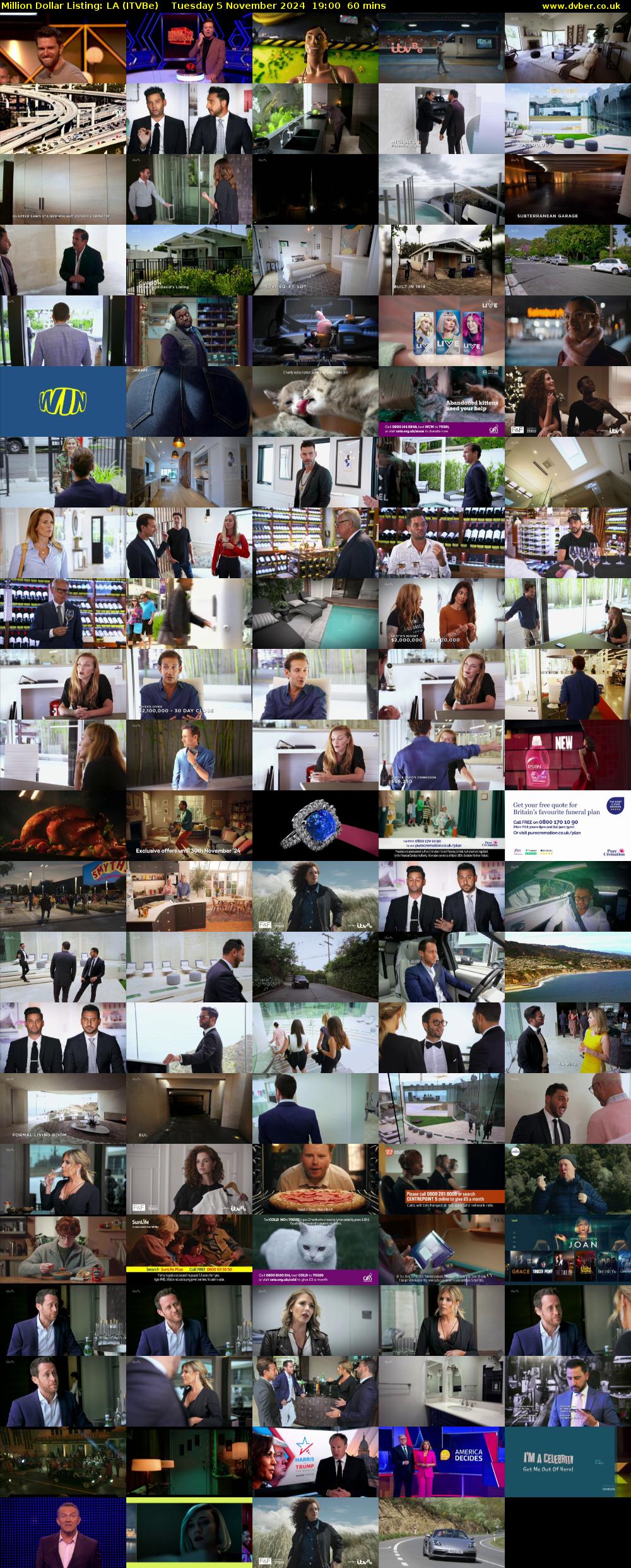 Million Dollar Listing: LA (ITVBe) Tuesday 5 November 2024 19:00 - 20:00