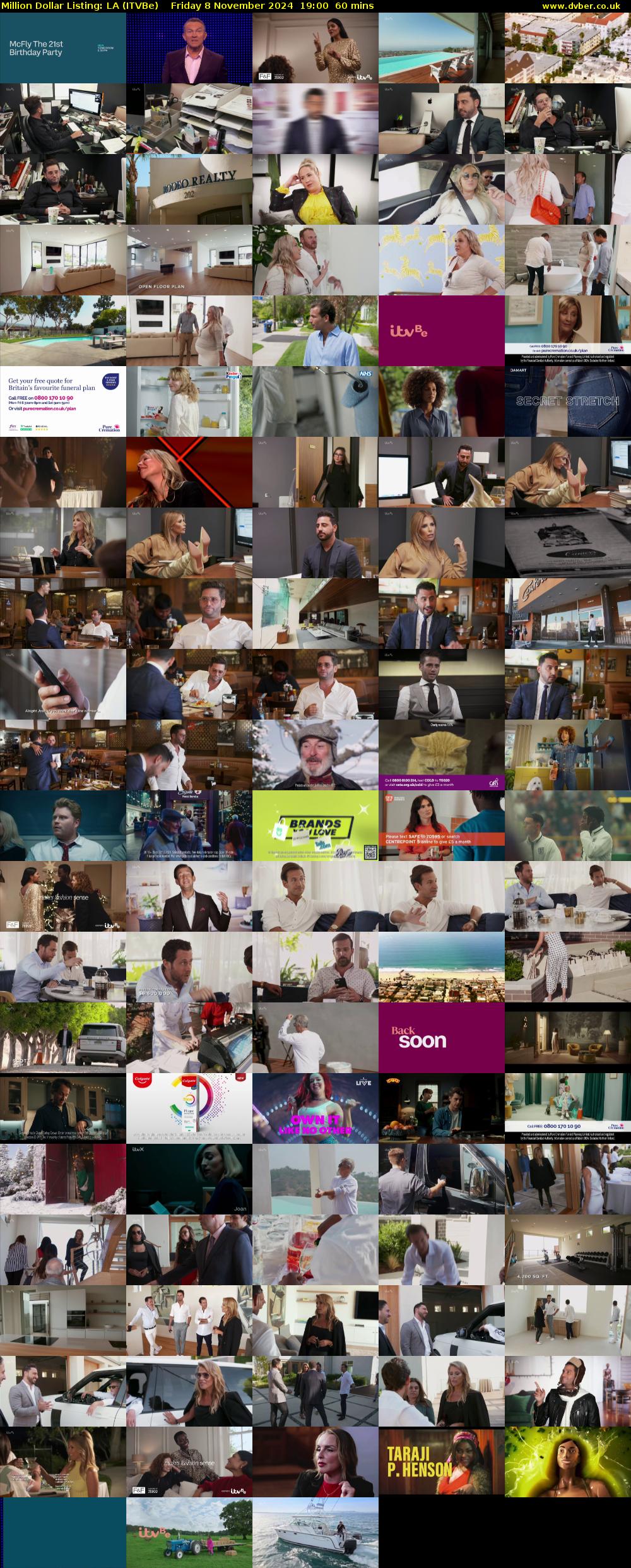 Million Dollar Listing: LA (ITVBe) Friday 8 November 2024 19:00 - 20:00