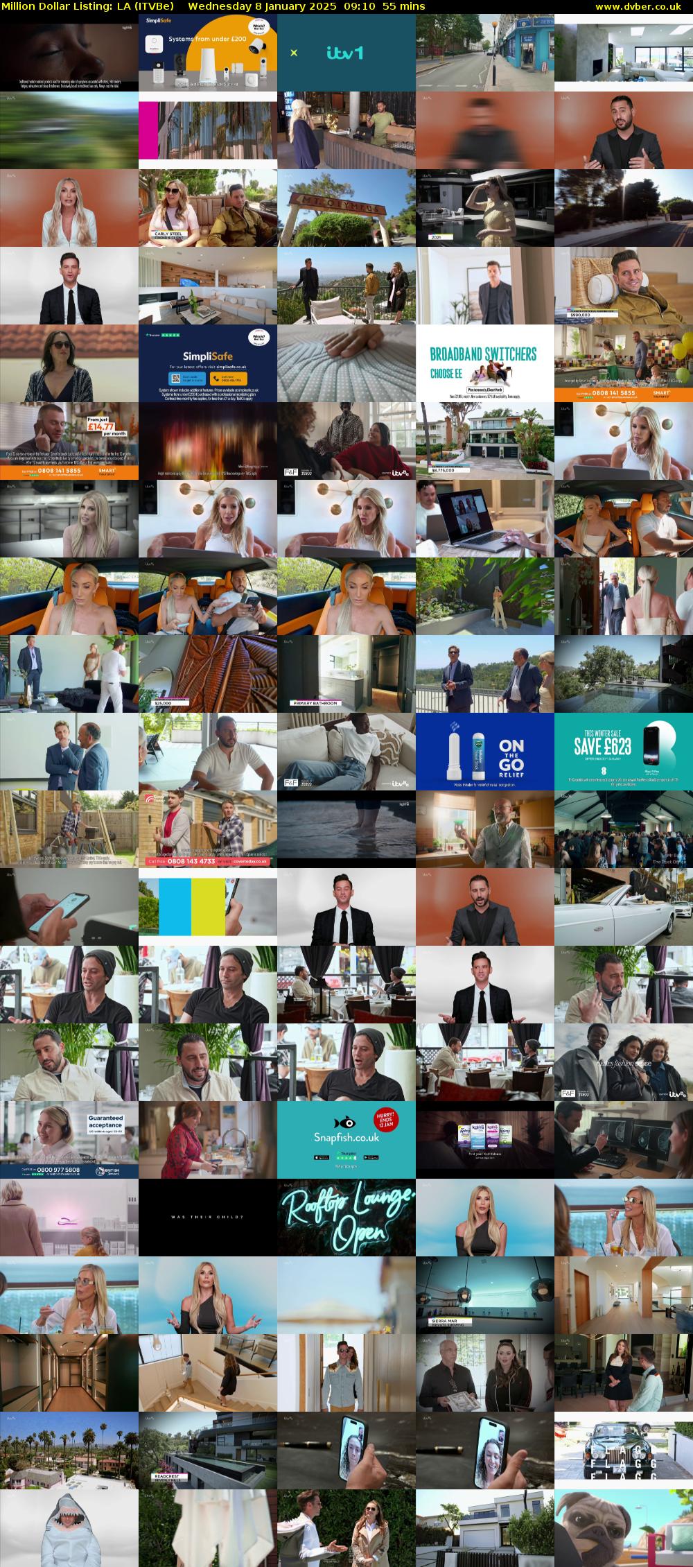 Million Dollar Listing: LA (ITVBe) Wednesday 8 January 2025 09:10 - 10:05