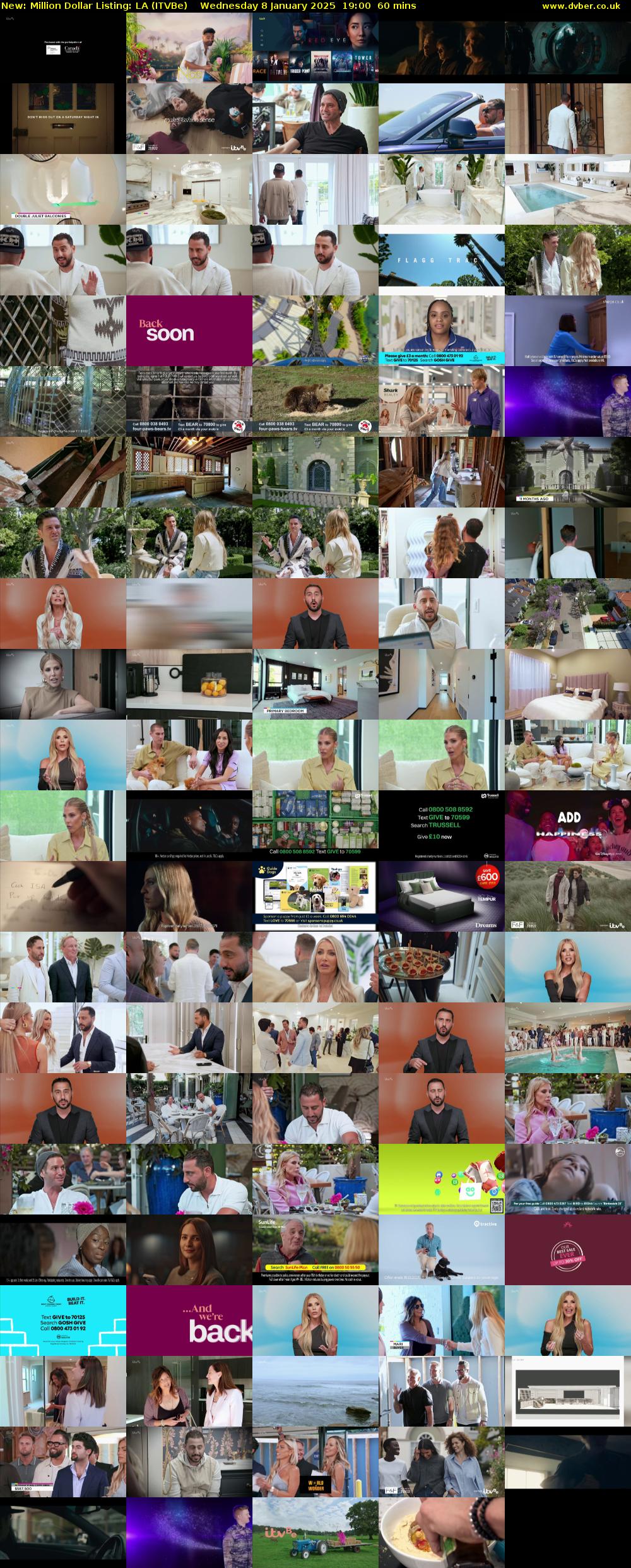 Million Dollar Listing: LA (ITVBe) Wednesday 8 January 2025 19:00 - 20:00