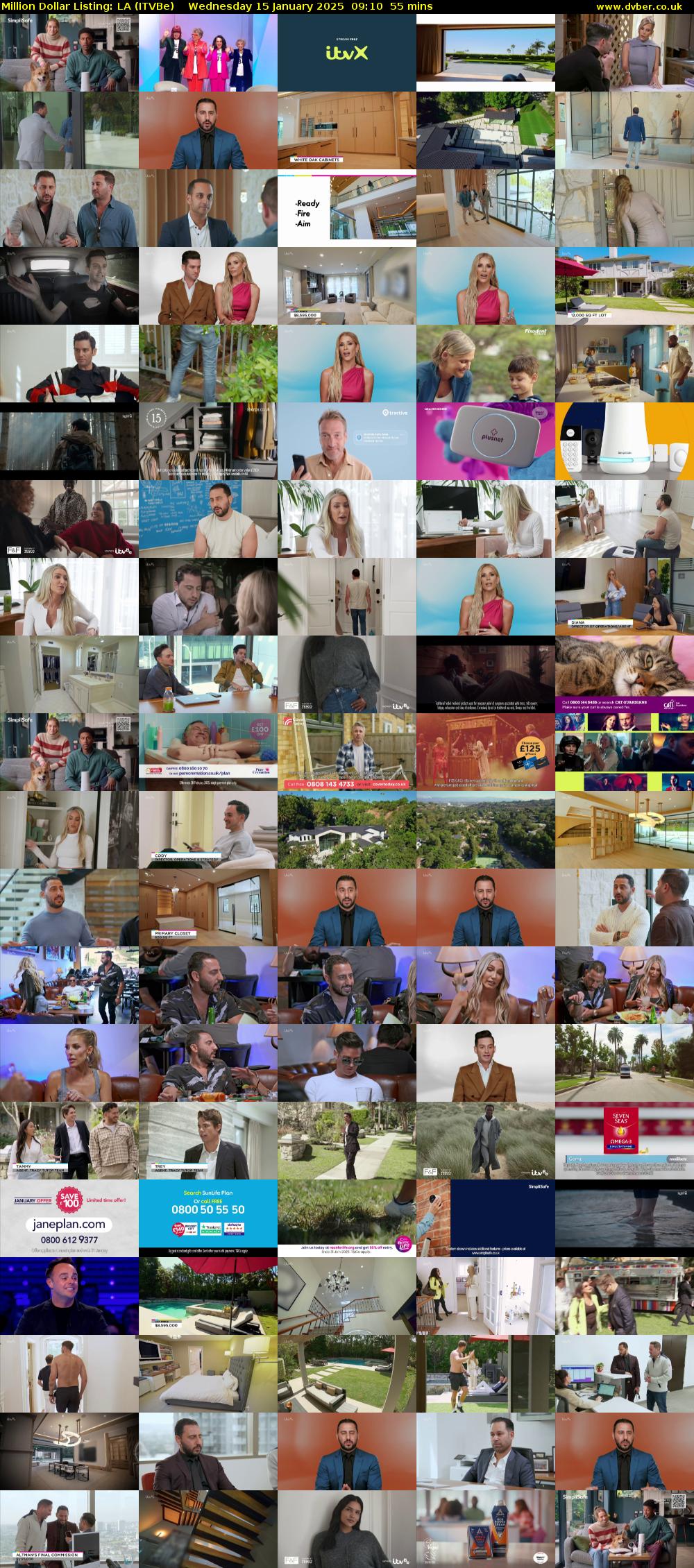 Million Dollar Listing: LA (ITVBe) Wednesday 15 January 2025 09:10 - 10:05