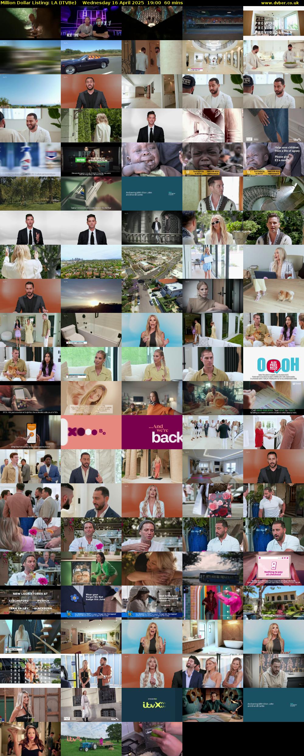 Million Dollar Listing: LA (ITVBe) Wednesday 16 April 2025 19:00 - 20:00