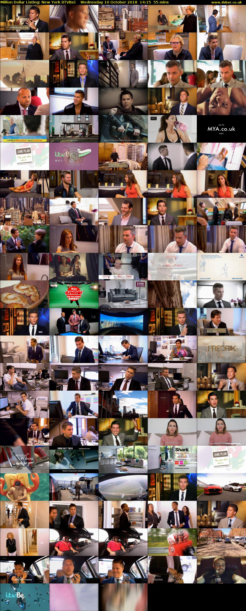 Million Dollar Listing: New York (ITVBe) Wednesday 10 October 2018 14:15 - 15:10