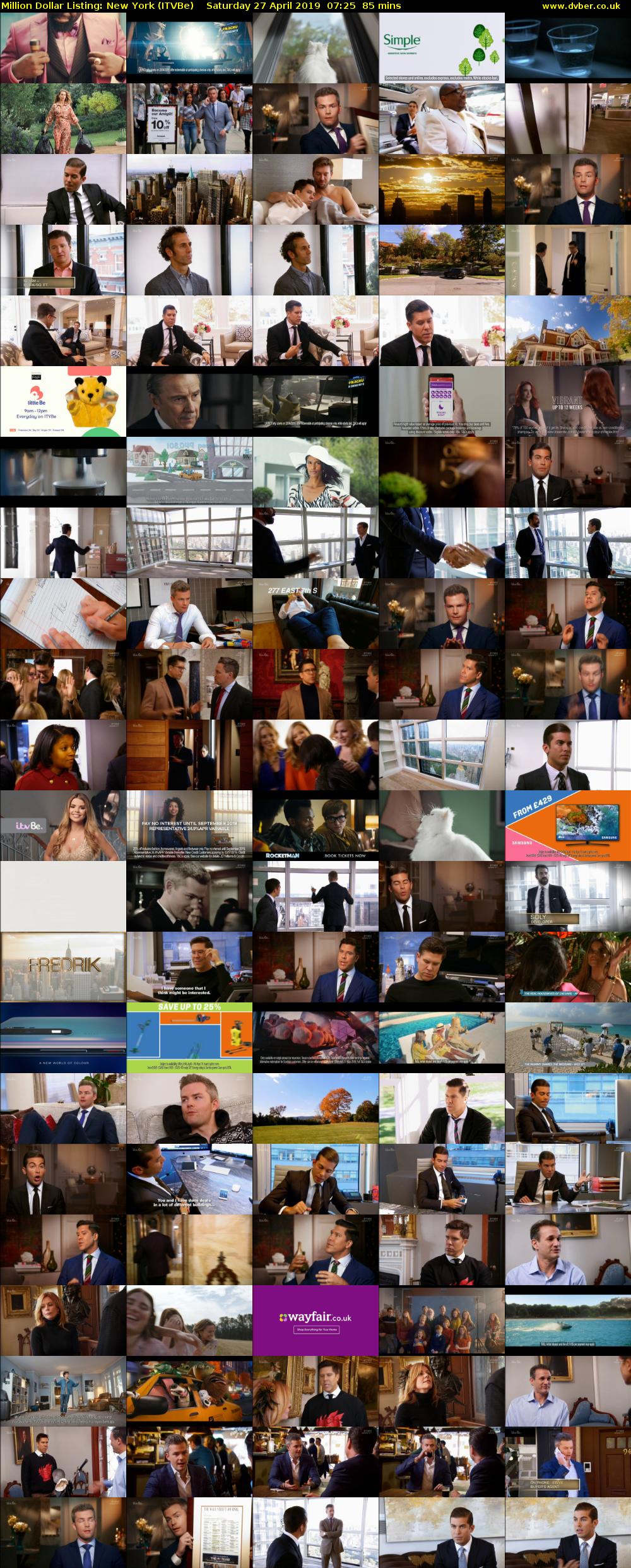 Million Dollar Listing: New York (ITVBe) Saturday 27 April 2019 07:25 - 08:50
