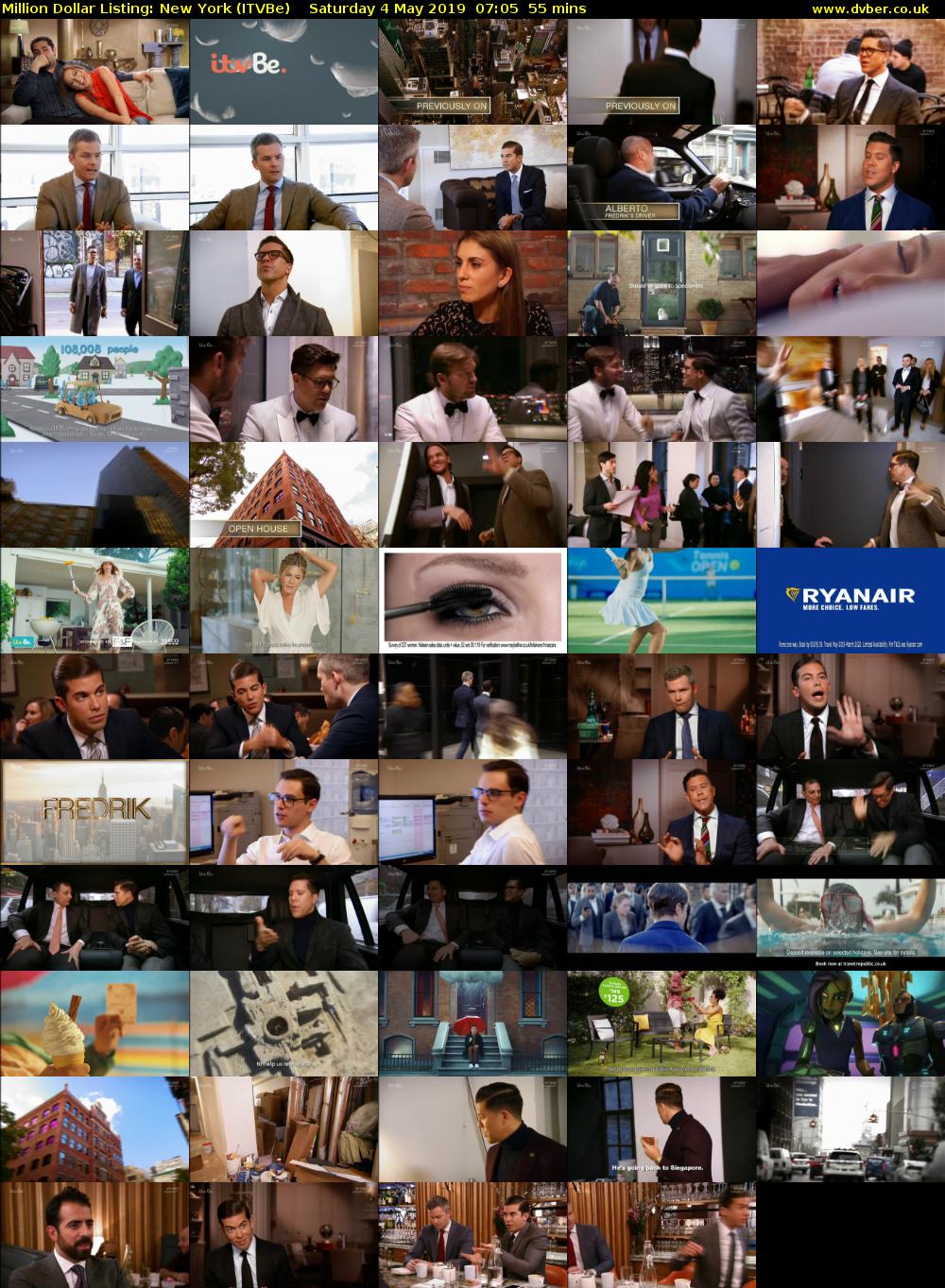 Million Dollar Listing: New York (ITVBe) Saturday 4 May 2019 07:05 - 08:00