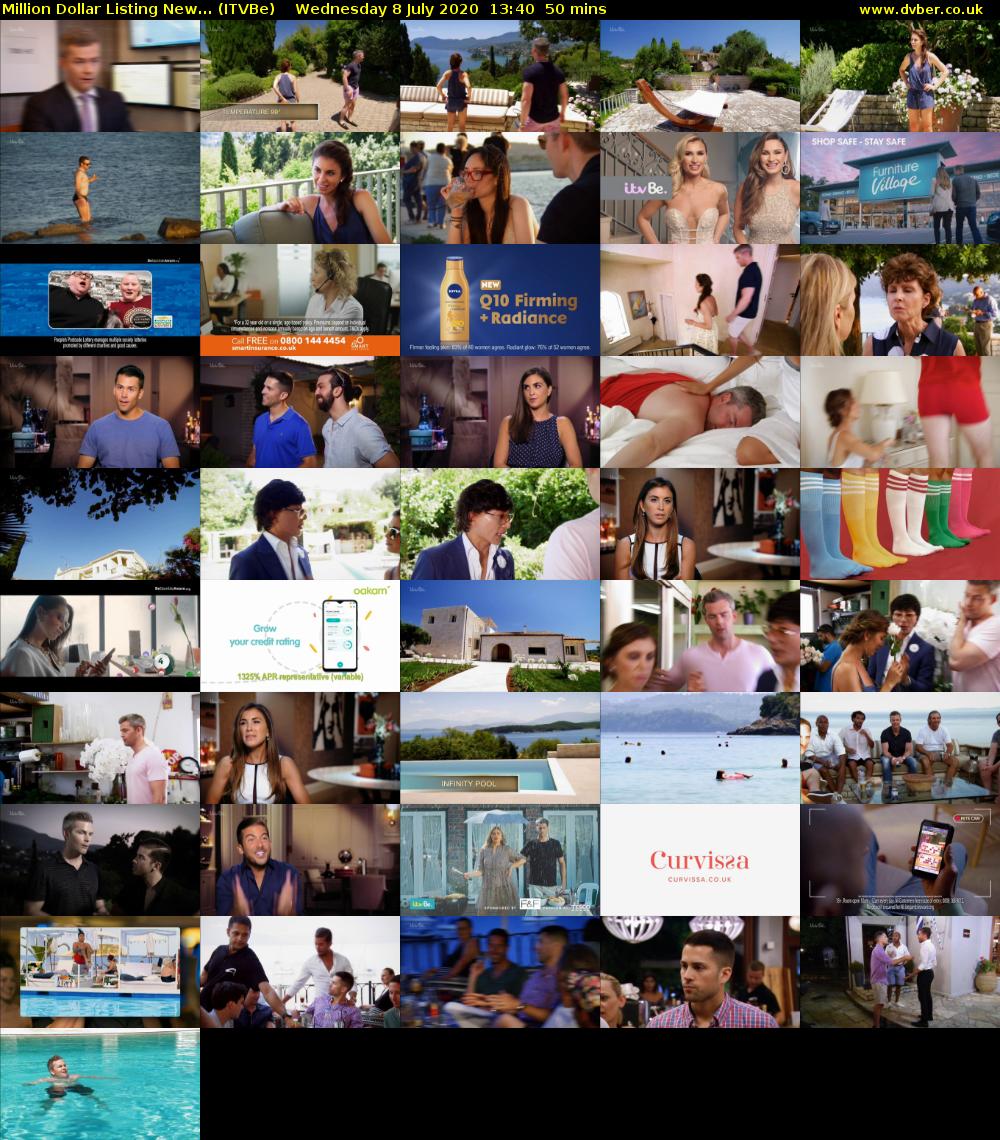 Million Dollar Listing New... (ITVBe) Wednesday 8 July 2020 13:40 - 14:30