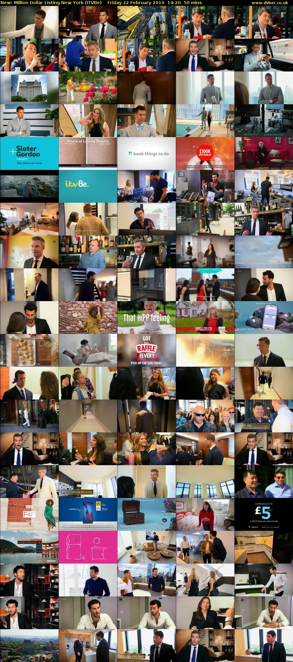 Million Dollar Listing New York (ITVBe) Friday 22 February 2019 14:20 - 15:10