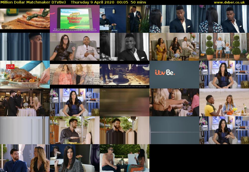 Million Dollar Matchmaker (ITVBe) Thursday 9 April 2020 00:05 - 00:55