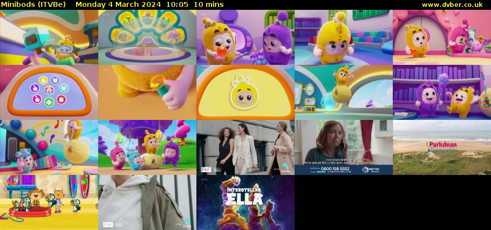 Minibods (ITVBe) Monday 4 March 2024 10:05 - 10:15