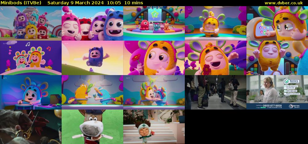 Minibods (ITVBe) Saturday 9 March 2024 10:05 - 10:15