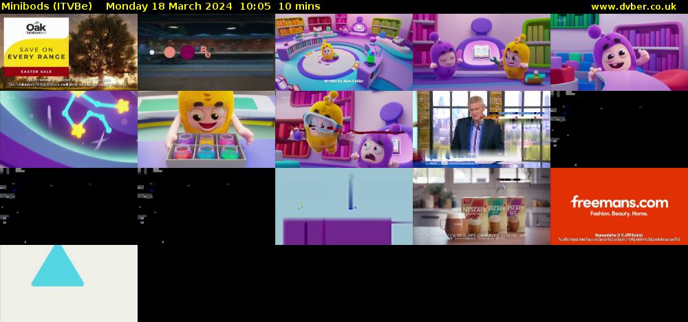 Minibods (ITVBe) Monday 18 March 2024 10:05 - 10:15
