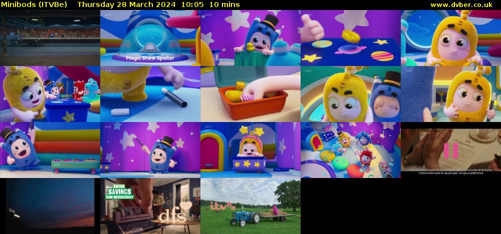 Minibods (ITVBe) Thursday 28 March 2024 10:05 - 10:15