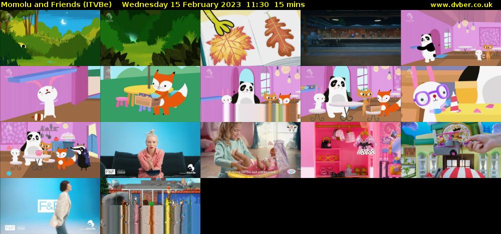 Momolu and Friends (ITVBe) Wednesday 15 February 2023 11:30 - 11:45